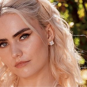 Lana Designer Inspired Earrings Mother of Pearl